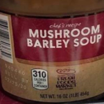 Mushroom Barley Soup Recall